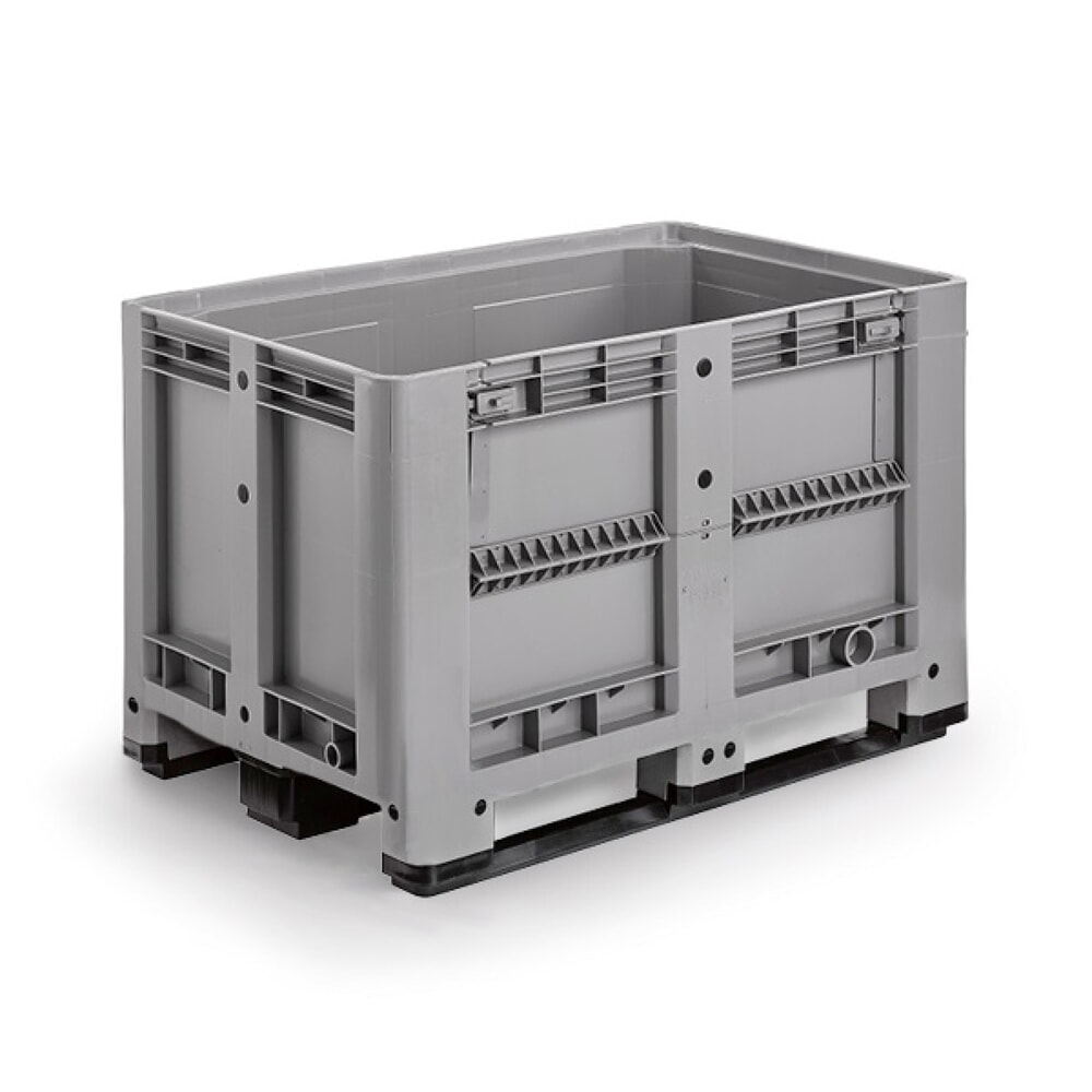 Produktabbildung Nr. 2: Palettenbox M, 1200x800x780 mm, geschlossen, mit Entnahmeklappe und 3 Kufen