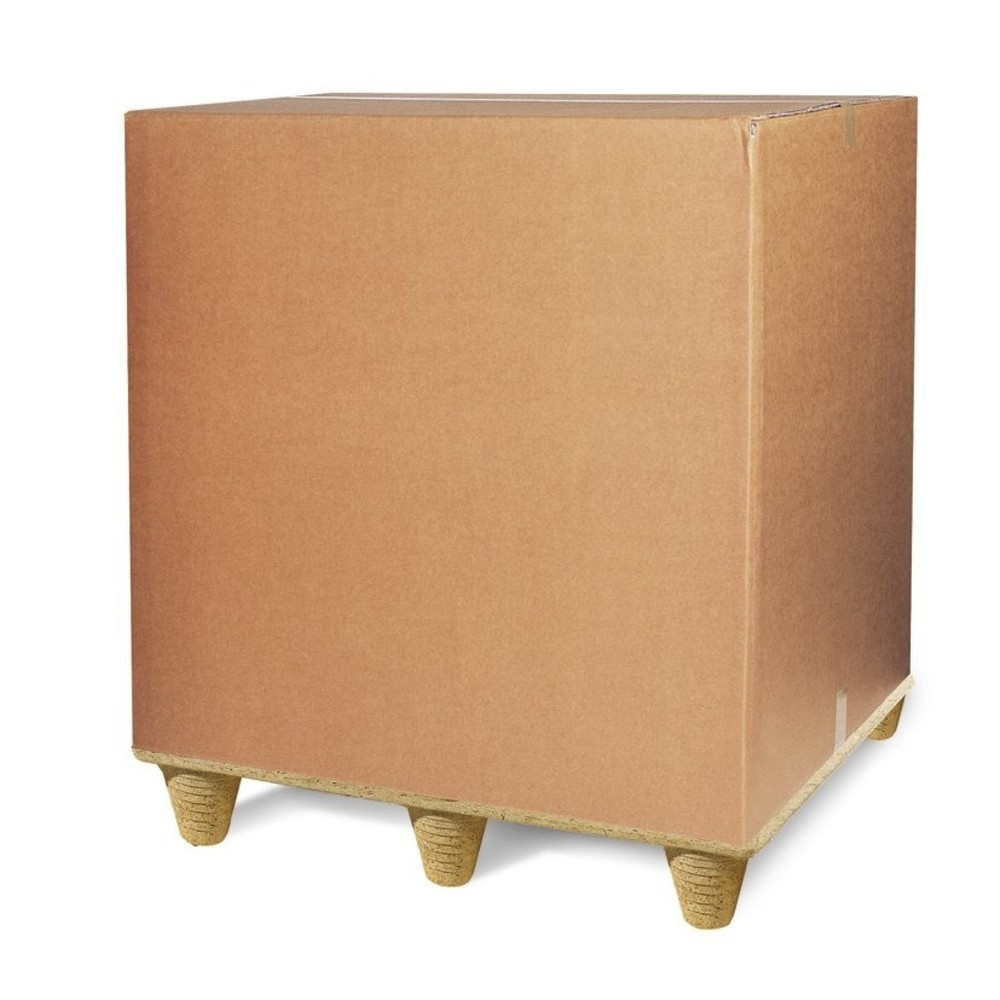 Produktabbildung: Palettencontainer Wellpappe, 2-wellig, Innenmass HxBxT 550 x 1.180 x 780 mm
