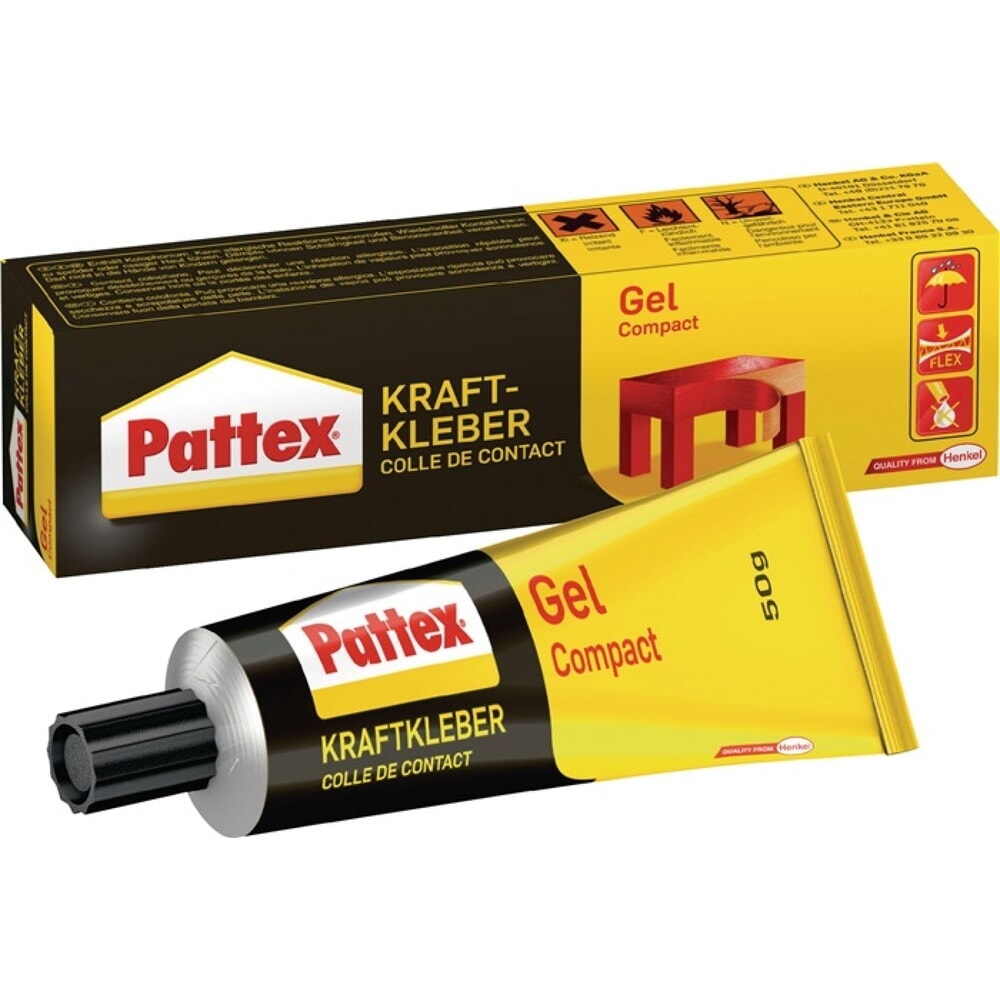 Produktabbildung: PATTEX Kraftkleber Gel Compact -40GradC b.+70GradC 50g Tube