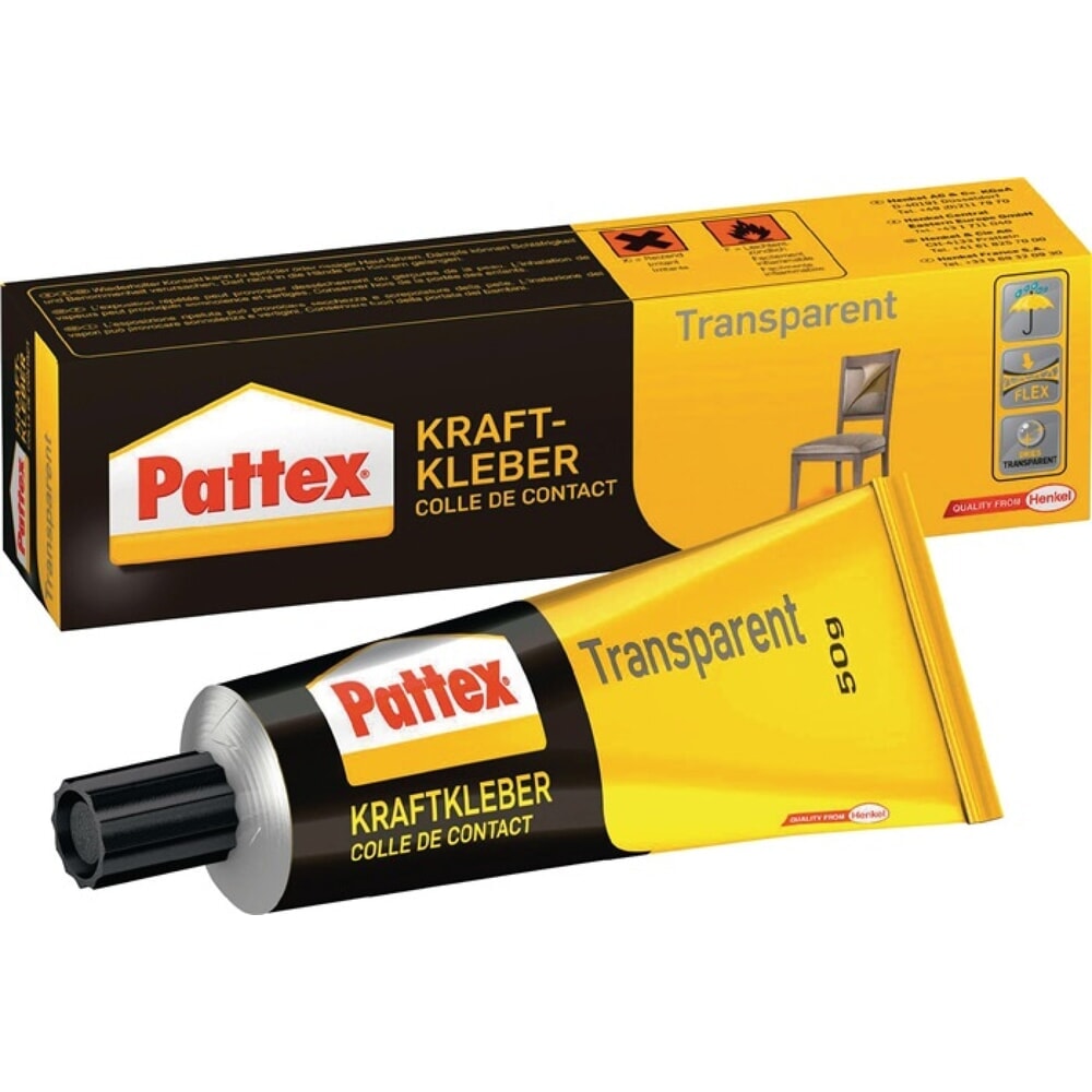 Produktabbildung: PATTEX Kraftkleber transp.-40GradC b.+70GradC 50g Tube