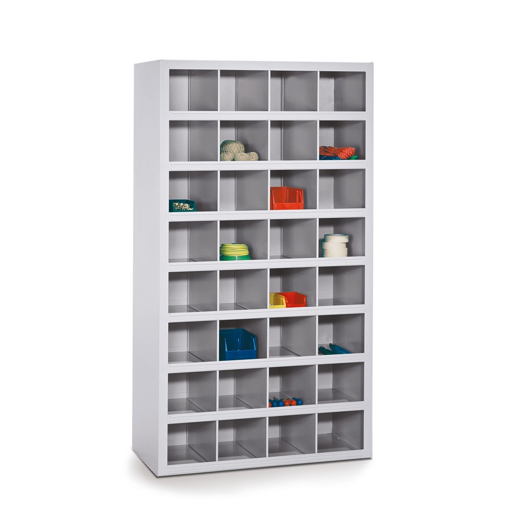 Produktabbildung: PAVOY Fächerschrank, 32 Fächer à 180 x 220 x 220 mm, lichtgrau