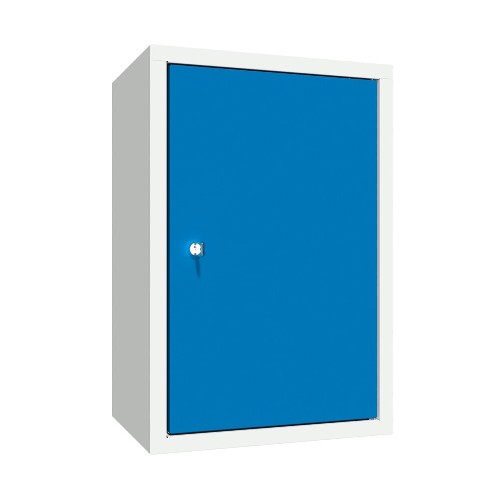 Produktabbildung Nr. 1: PAVOY Hängeschrank, HxBxT 600 x 400 x 300 mm, Lochrückwand, enzianblau, lichtgrau