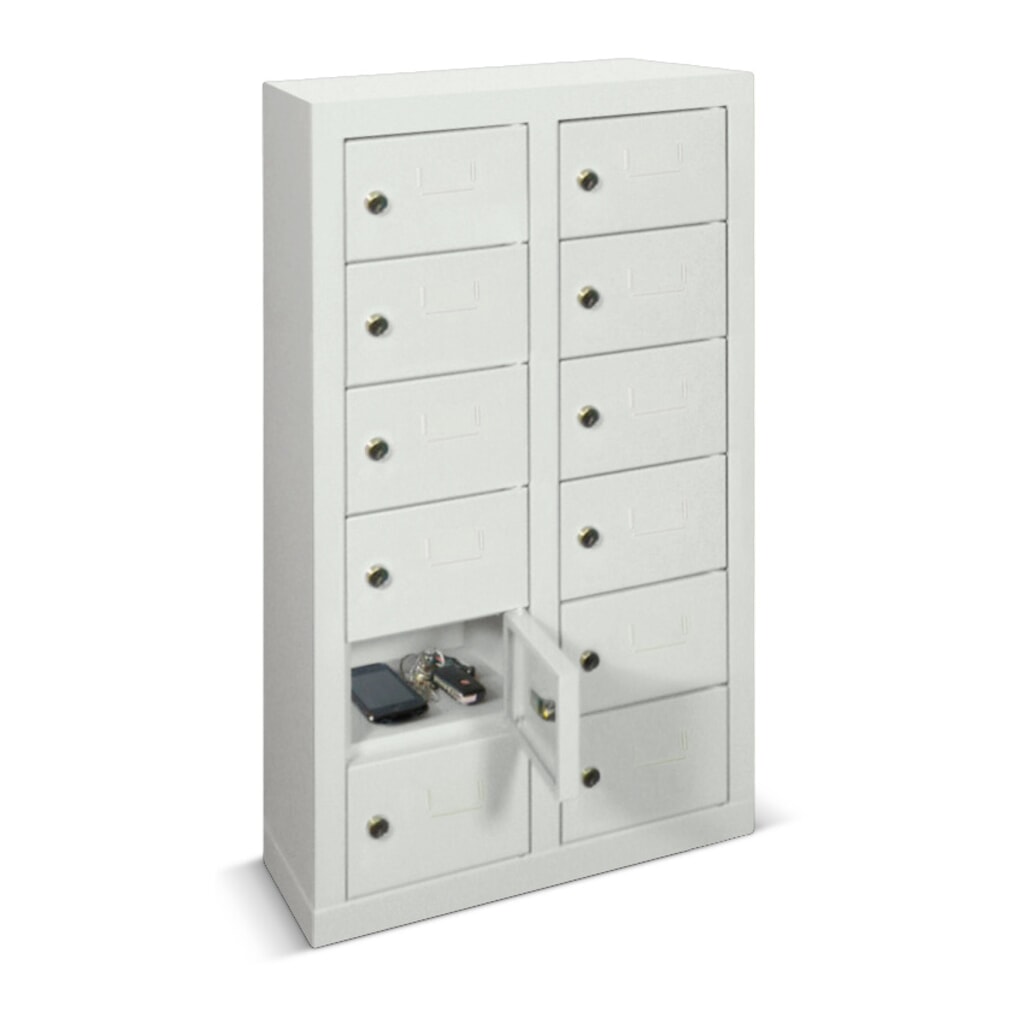 Produktabbildung Nr. 2: PAVOY Kleinfachschrank, 12 Fächer, HxBxT 815 x 460 x 200 mm, anthrazitgrau, lichtgrau