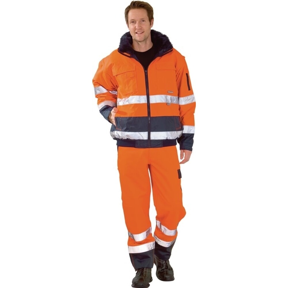 Produktabbildung: PLANAM Warnschutz-Comfortjacke, orange/marine, Grösse XL