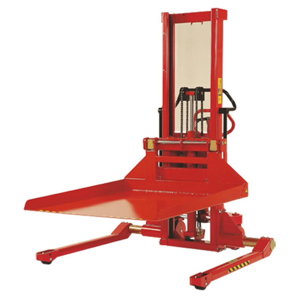 Produktabbildung: Logitrans Breitspur-Elektro-Stapler mit Plattform, Simplexmast, Tragfähigkeit 1.000 kg, Hubhöhe 1.485 mm, Plattform 990 x 1.092 mm