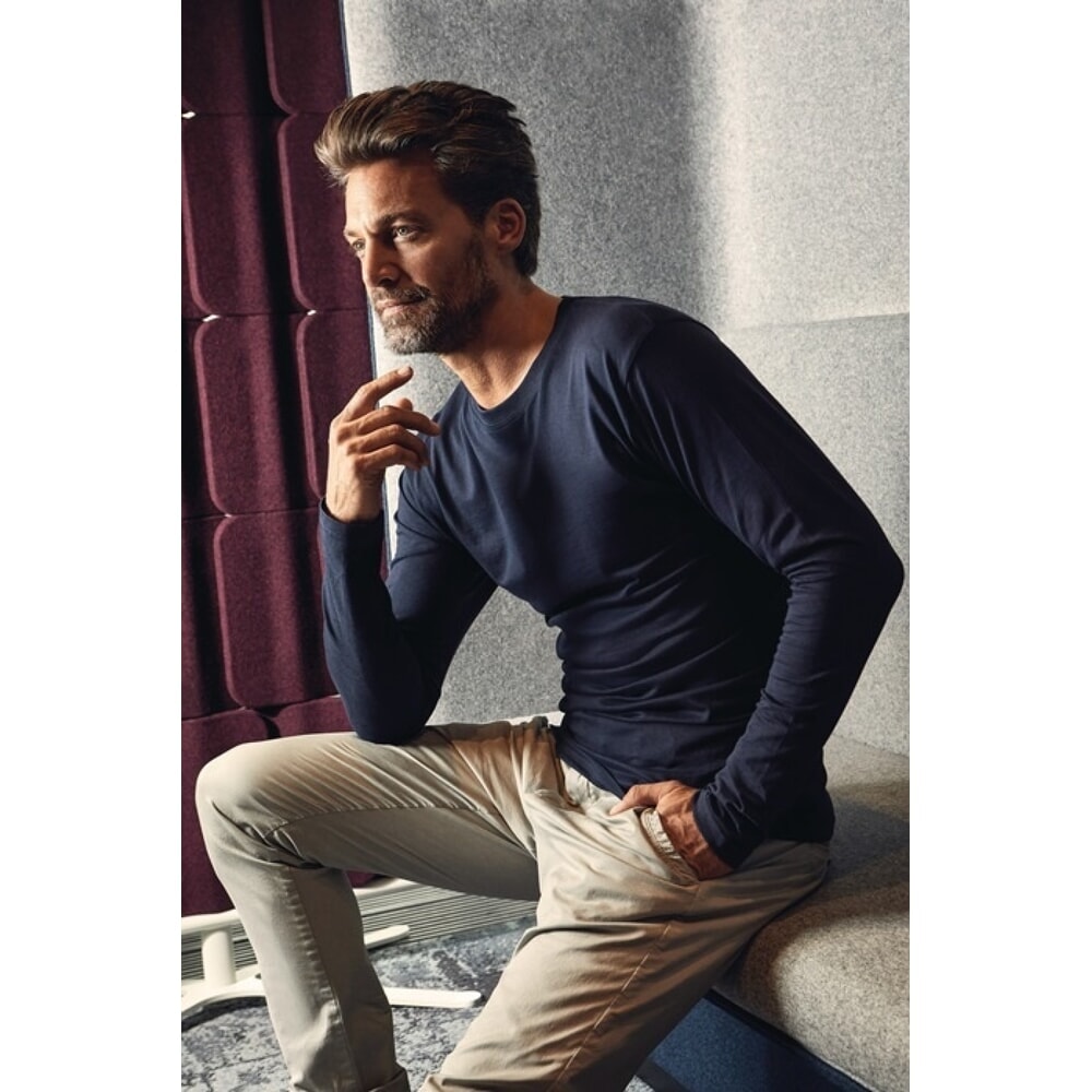 Produktabbildung: PROMODORO Langarm-T-Shirt Men’s Premium Gr.L navy
