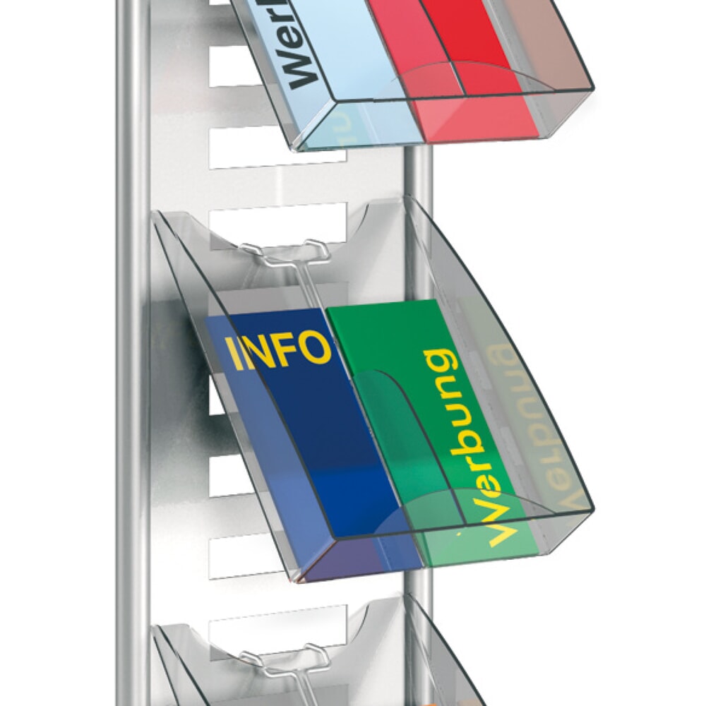 Produktabbildung: Prospektfach für 2x DIN lang, HxBxT 305 x 232 x 66 mm