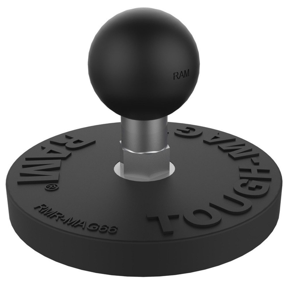 Produktabbildung: RAM Mounts magnetische Basisplatte (rund), B-Kugel (1 Zoll), 66 mm Durchmesser