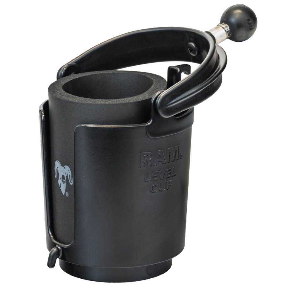 Produktabbildung: RAM Mounts Getränkehalter, schwenkbar, mit B-Kugel (1 Zoll), im Polybeutel