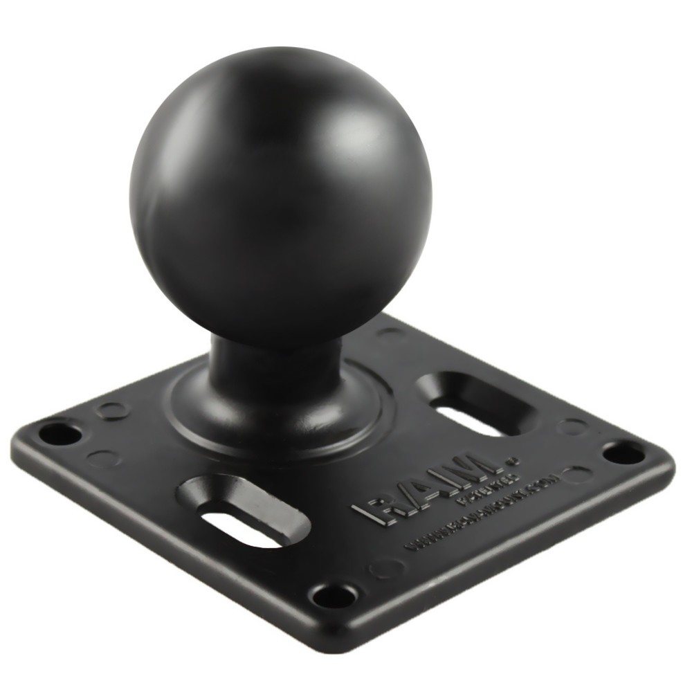 Produktabbildung: RAM Mounts VESA-Platte (3,625 x 3,625 Zoll), 75 x 75 mm Lochraster, D-Kugel (2,25 Zoll), im Polybeutel