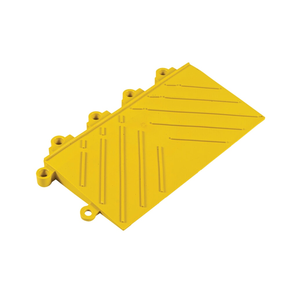 Randstück für NoTrax Bodenplatten-Stecksystem, mit Stecknasen, BxL 152 x 305 mm, gelb Produktabbildung Nr. 5: Randstück für NoTrax Bodenplatten-Stecksystem, mit Stecknasen, BxL 152 x 305 mm, gelb