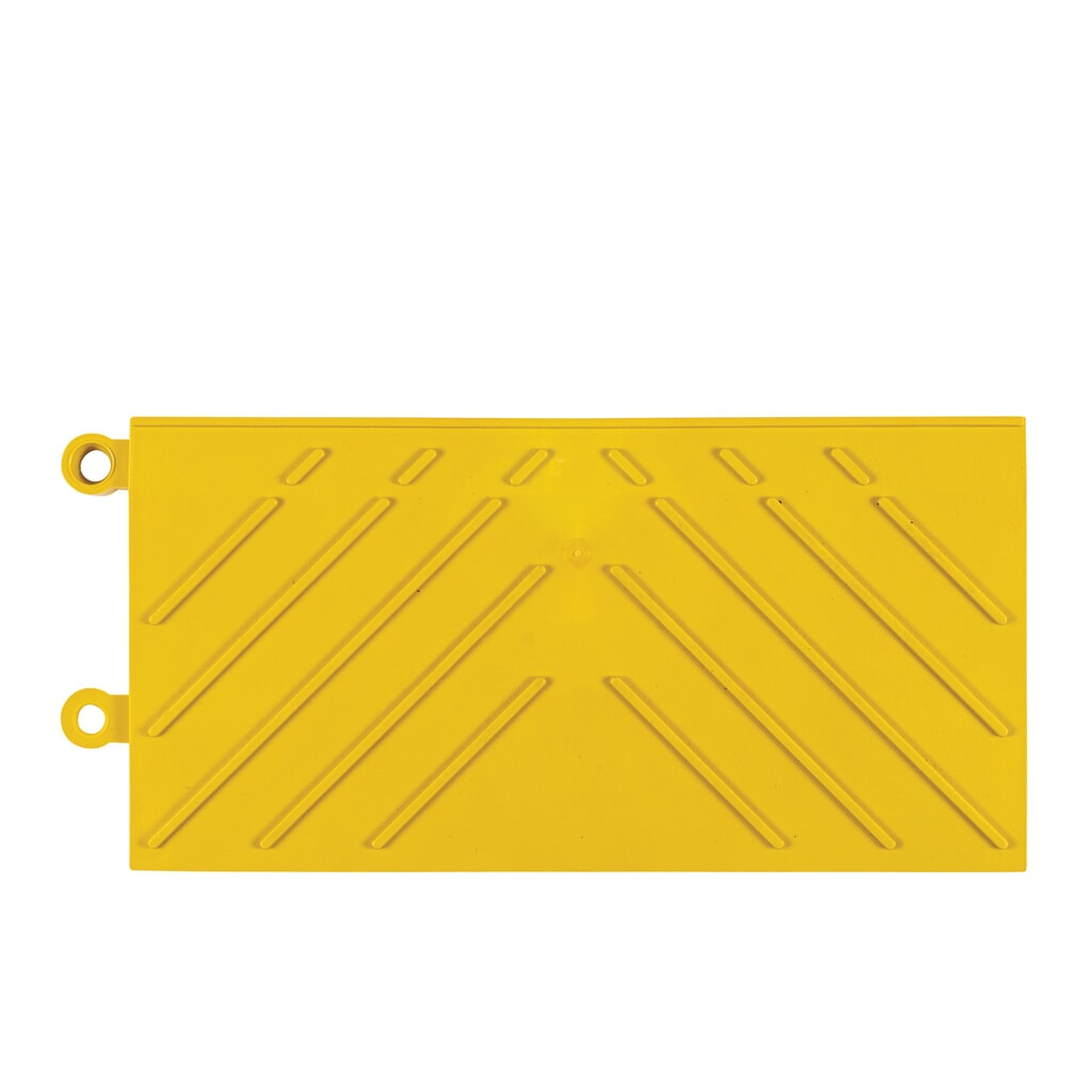 Produktabbildung Nr. 3: Randstück für NoTrax Bodenplatten-Stecksystem, ohne Stecknasen, BxL 152 x 305 mm, gelb