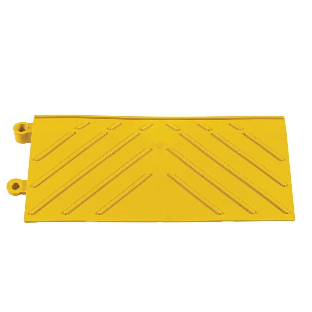 Randstück für NoTrax Bodenplatten-Stecksystem, ohne Stecknasen, BxL 152 x 305 mm, gelb Produktabbildung Nr. 4: Randstück für NoTrax Bodenplatten-Stecksystem, ohne Stecknasen, BxL 152 x 305 mm, gelb