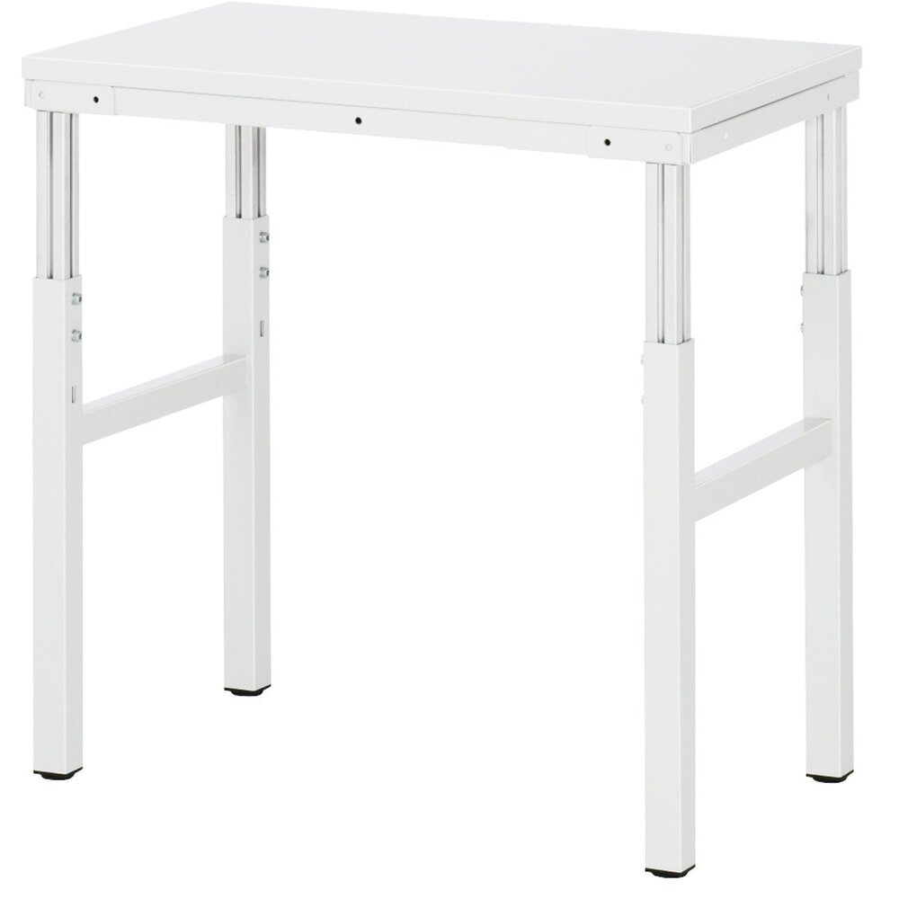 Produktabbildung: RAU Arbeitstisch Serie E, HxBxT 650-1.000 x 700 x 500 mm, Arbeitsplatte Melamin-Belag
