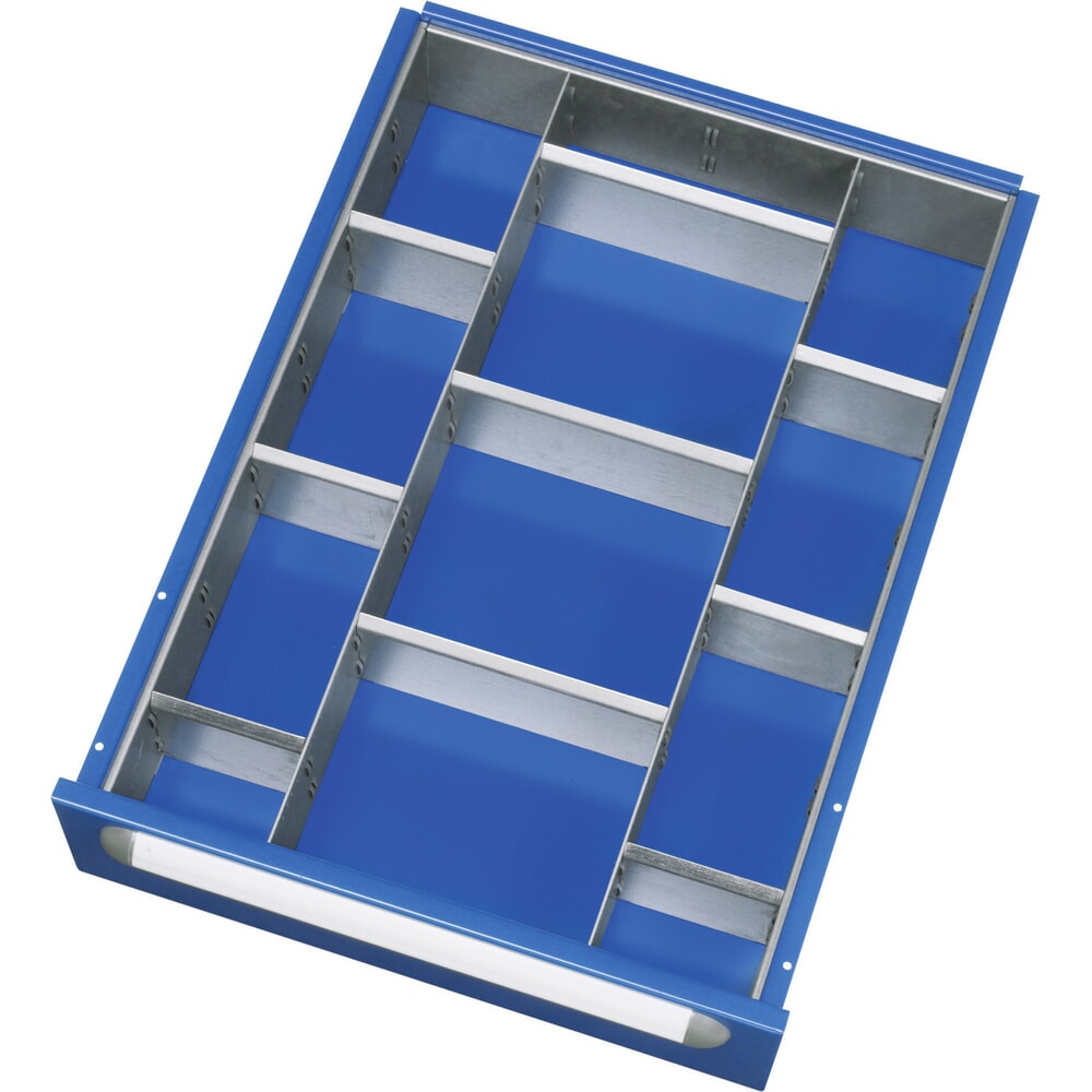 Produktabbildung: RAU Einteilungsset für Schublade 390x560 mm, Höhe 105 mm, 9-teilig