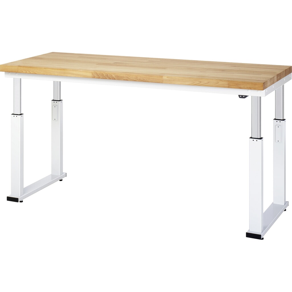Produktabbildung Nr. 5: RAU elektrisch höhenverstellbare Werkbank Serie adlatus 600, HxBxT 740-1.140 x 1.250 x 700 mm, Arbeitsplatte Hartlaminat