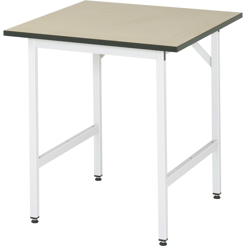 Produktabbildung Nr. 1: RAU höhenverstellbarer Werktisch Serie JERRY, HxBxT 800-850 x 750 x 800 mm, MDF Arbeitsplatte