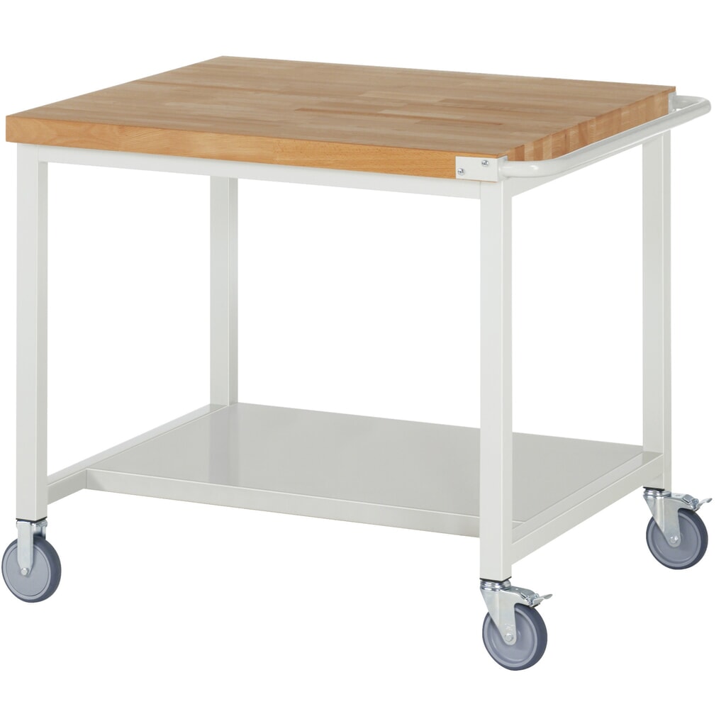 Produktabbildung: RAU mobile Werkbank Serie 8000, HxBxT 880 x 1.000 x 900 mm, Ablageboden unten