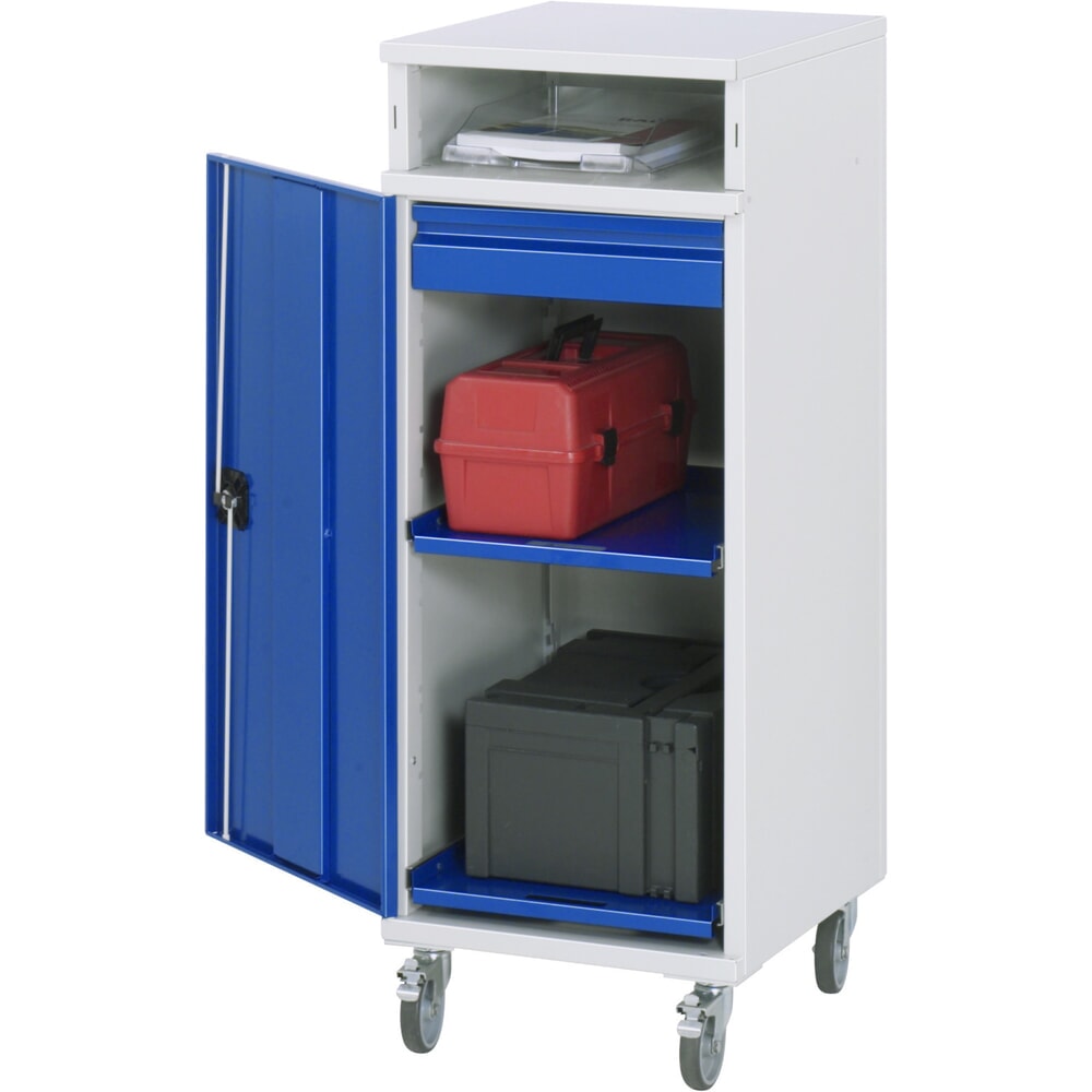 Produktabbildung: RAU mobiles Rollpult, HxBxT 1.185 x 450 x 520 mm, Schubladen 1 x 80 mm