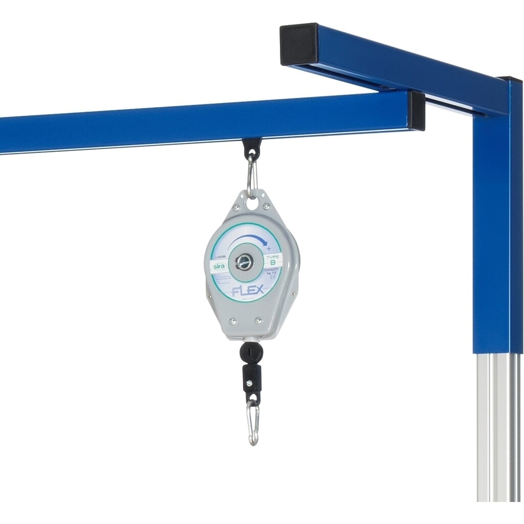 Produktabbildung: RAU Stahlseil für Laufwagen mit Karabiner, Auszug max. 1.650 mm