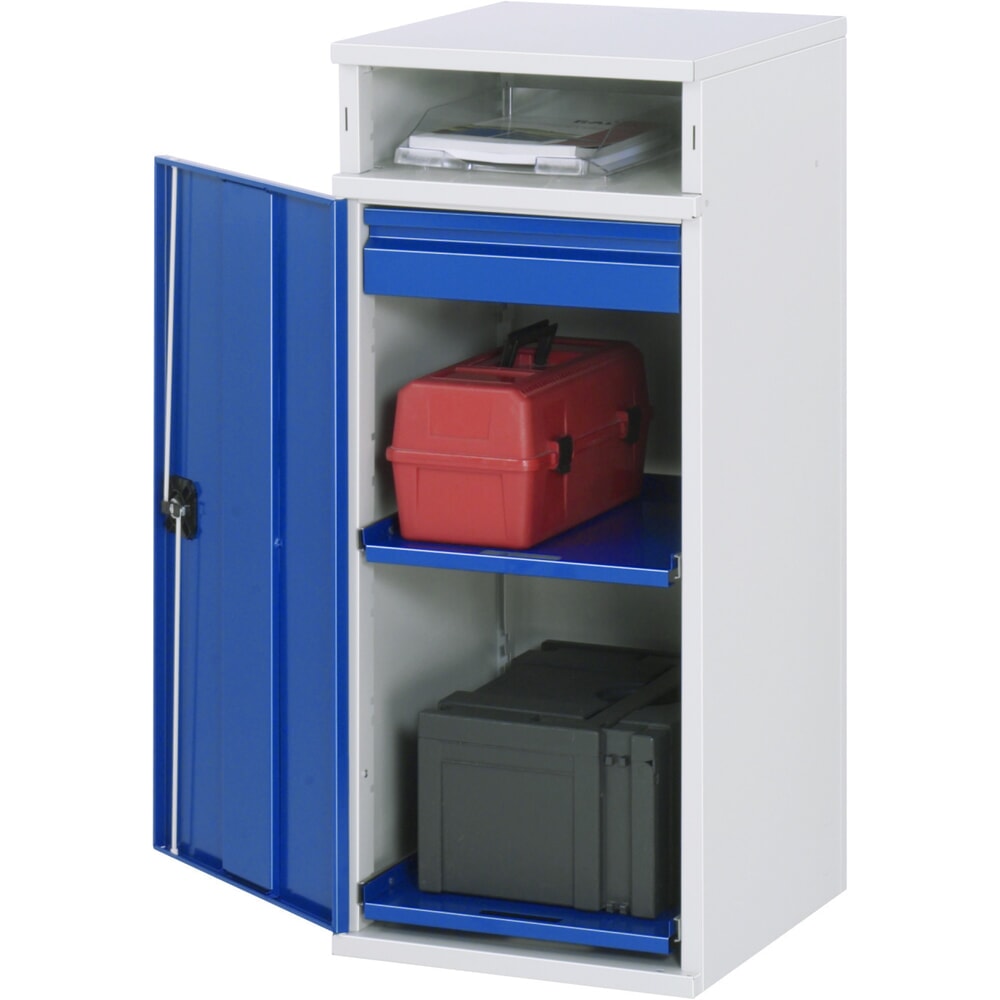 Produktabbildung: RAU Pultschrank, HxBxT 1.060 x 450 x 520 mm, Schubladen 1 x 80 mm