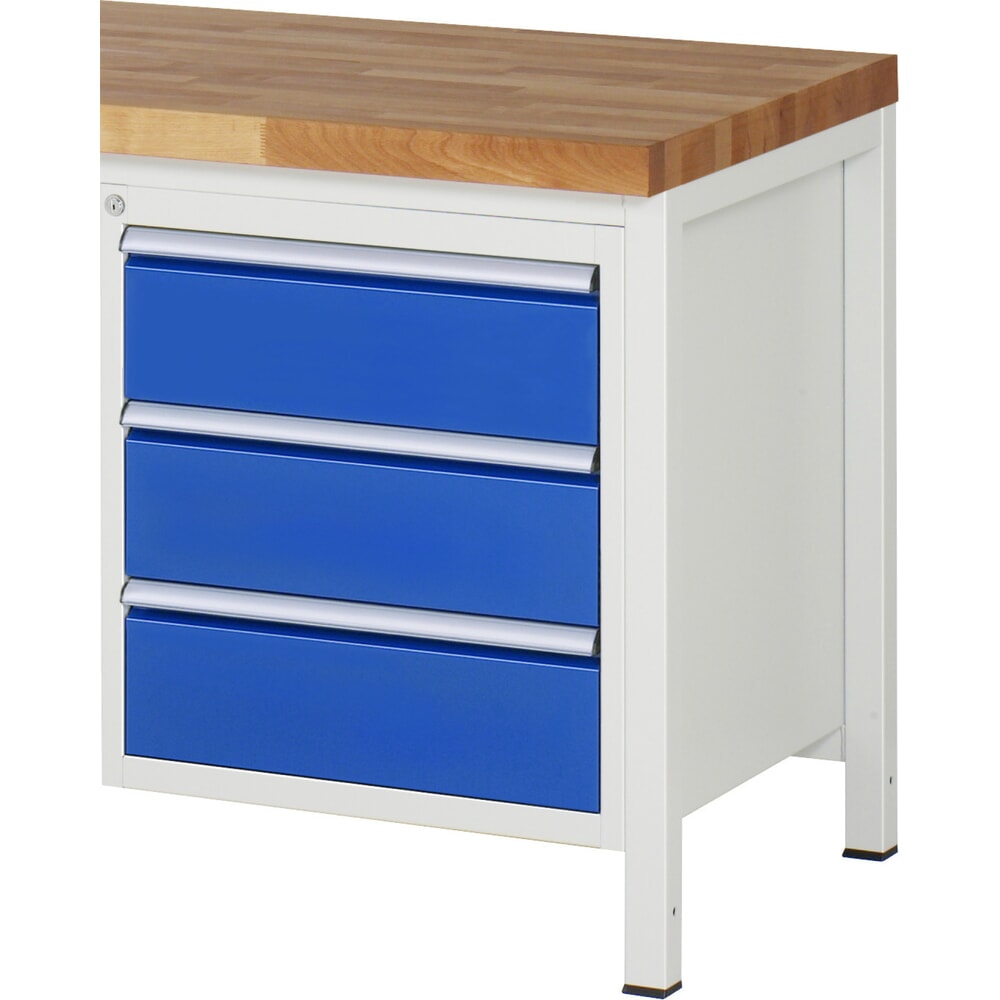 Produktabbildung: RAU Unterbau-Container Serie 7000, HxBxT 620 x 580 x 650 mm, 3 x 90%-Auszug-Schubladen 3 x 180 mm