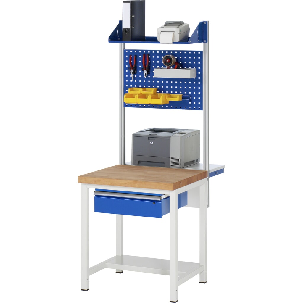 RAU Werkbank Serie 8000, HxBxT 840 x 750 x 700 mm, 1 Schublade, Schubladen-TK 50 kg Produktabbildung Nr. 5: RAU Werkbank Serie 8000, HxBxT 840 x 750 x 700 mm, 1 Schublade, Schubladen-TK 50 kg