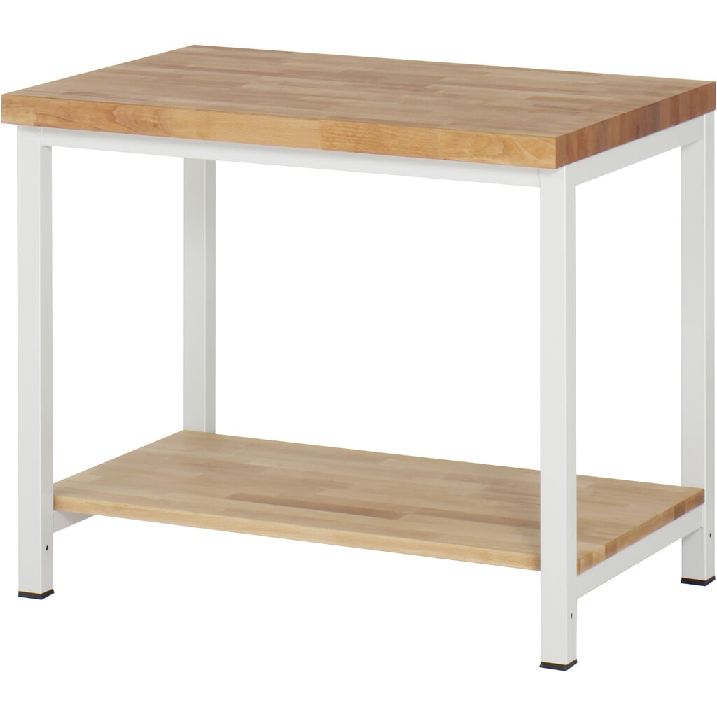 RAU Werkbank Serie 8000, HxBxT 840-1.040 x 1.000 x 700 mm, Ablageboden unten Produktabbildung: RAU Werkbank Serie 8000, HxBxT 840-1.040 x 1.000 x 700 mm, Ablageboden unten