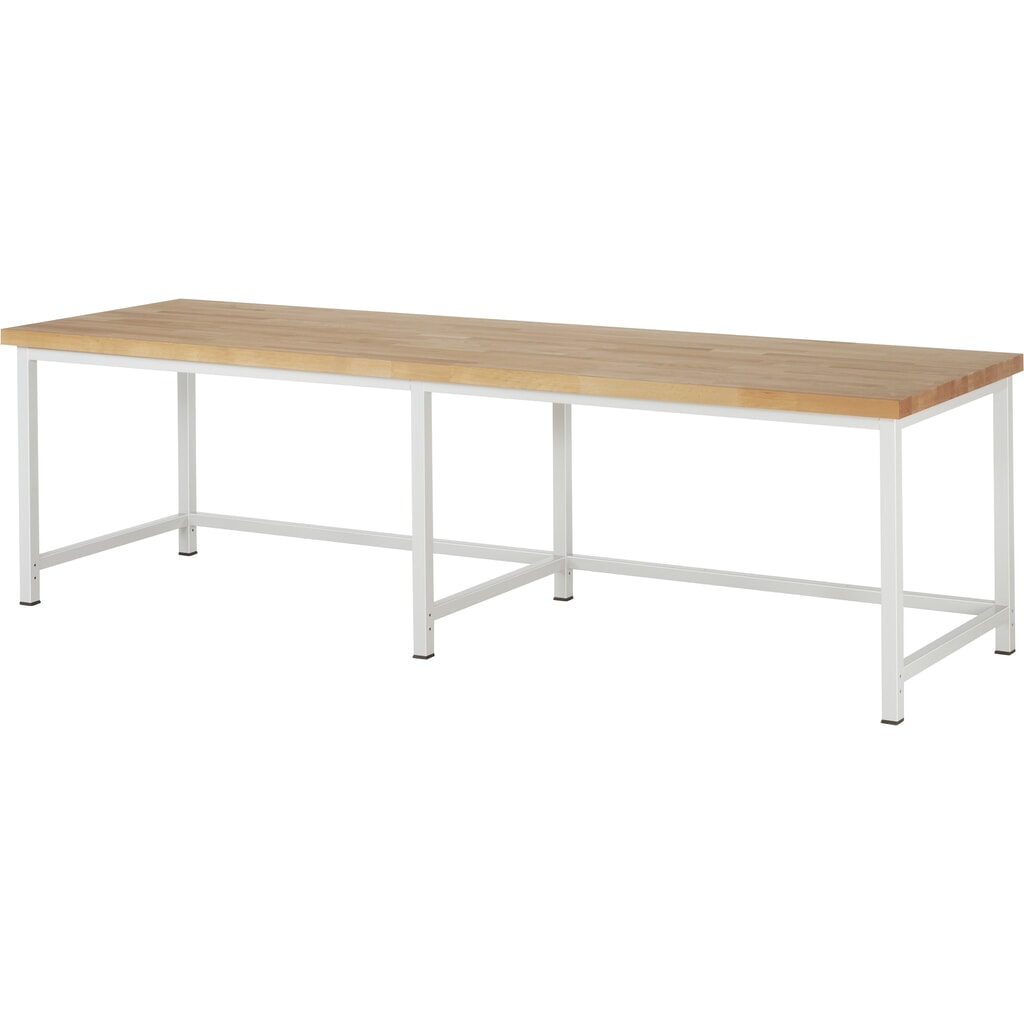 RAU Werkbank Serie 8000, HxBxT 840-1.040 x 3.000 x 900 mm Produktabbildung: RAU Werkbank Serie 8000, HxBxT 840-1.040 x 3.000 x 900 mm