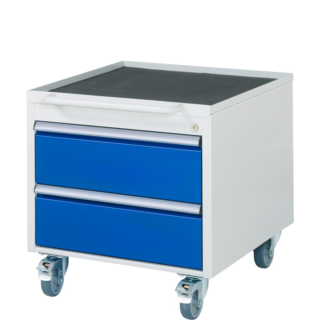 Produktabbildung: RAU Roll-Container Serie 7000, HxBxT 565 x 580 x 650 mm, mit 2 Schubladen