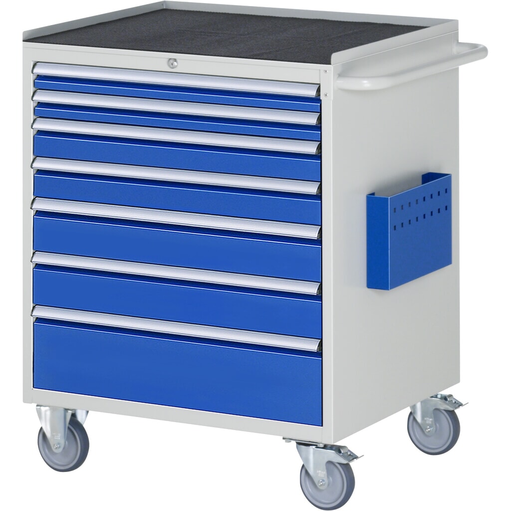RAU Werkstattwagen Serie 7000, HxBxT 975 x 770 x 650 mm, 7 x 100%-Auszug-Schubladen 2 x 60, 2 x 90, 2 x 120, 1 x 180 mm, Arbeitsplatte Metall Produktabbildung Nr. 1: RAU Werkstattwagen Serie 7000, HxBxT 975 x 770 x 650 mm, 7 x 100%-Auszug-Schubladen 2 x 60, 2 x 90, 2 x 120, 1 x 180 mm, Arbeitsplatte Metall