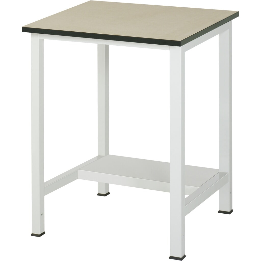 RAU Werktisch 900 mit Ablageboden Tiefe 320 mm, HxBxT 825 x 750 x 800 mm, MDF Arbeitsplatte Produktabbildung: RAU Werktisch 900 mit Ablageboden Tiefe 320 mm, HxBxT 825 x 750 x 800 mm, MDF Arbeitsplatte