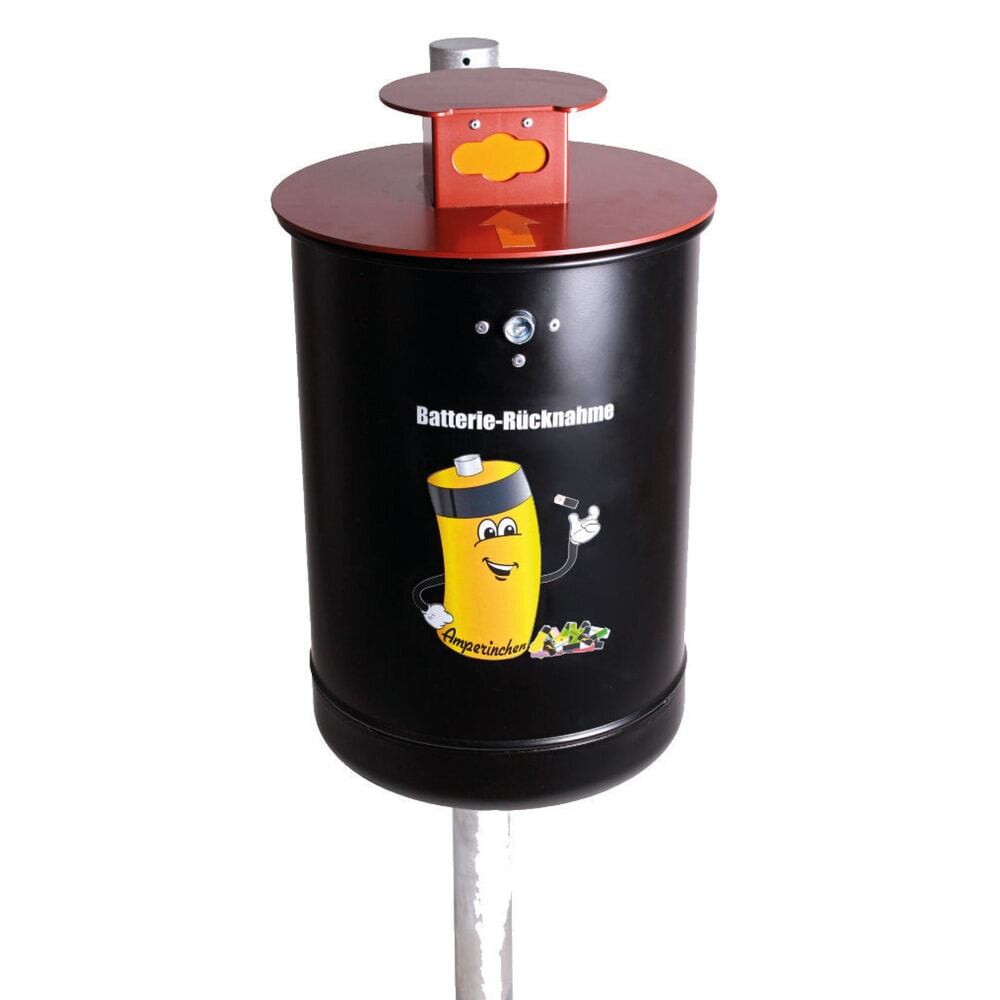 Produktabbildung: RENNER Batteriesammler Amperinchen, 10 Liter, feuerverzinkt
