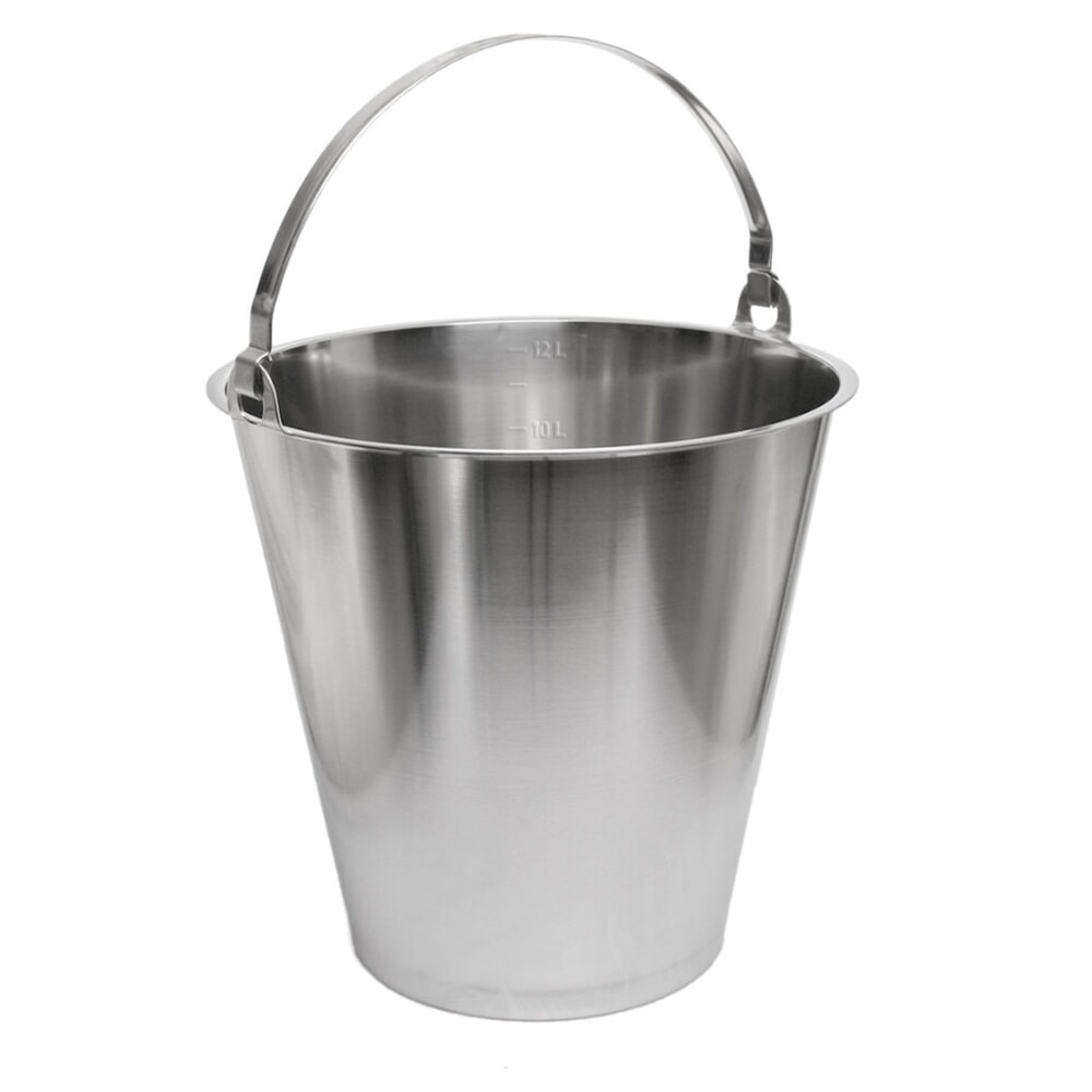 Produktabbildung: RENNER Eimer aus Edelstahl, 12 Liter