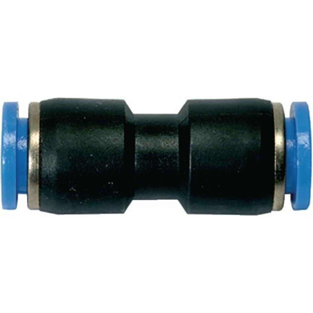 Produktabbildung: RIEGLER Gerade Steckverbindung Blaue Serie, 4 mm, L1 33,0 mm