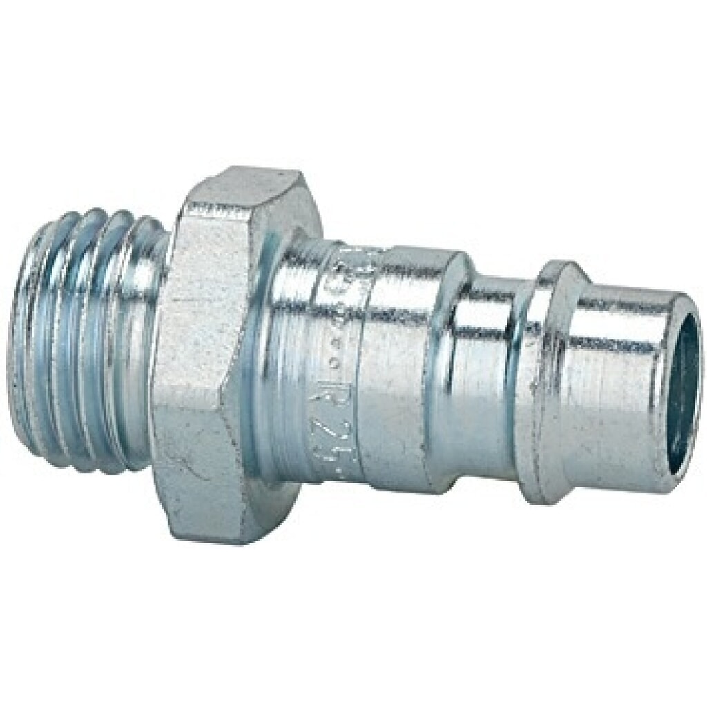 Produktabbildung: RIEGLER Stecknippel, Aussengewinde G 1/4 ″, Stahl verzinkt Stecker DN 7,2-7,8, SW 17 mm