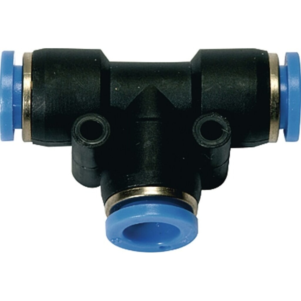 RIEGLER T-Steckverbindung Blaue Serie, 6 mm, L1 19 mm Produktabbildung: RIEGLER T-Steckverbindung Blaue Serie, 6 mm, L1 19 mm