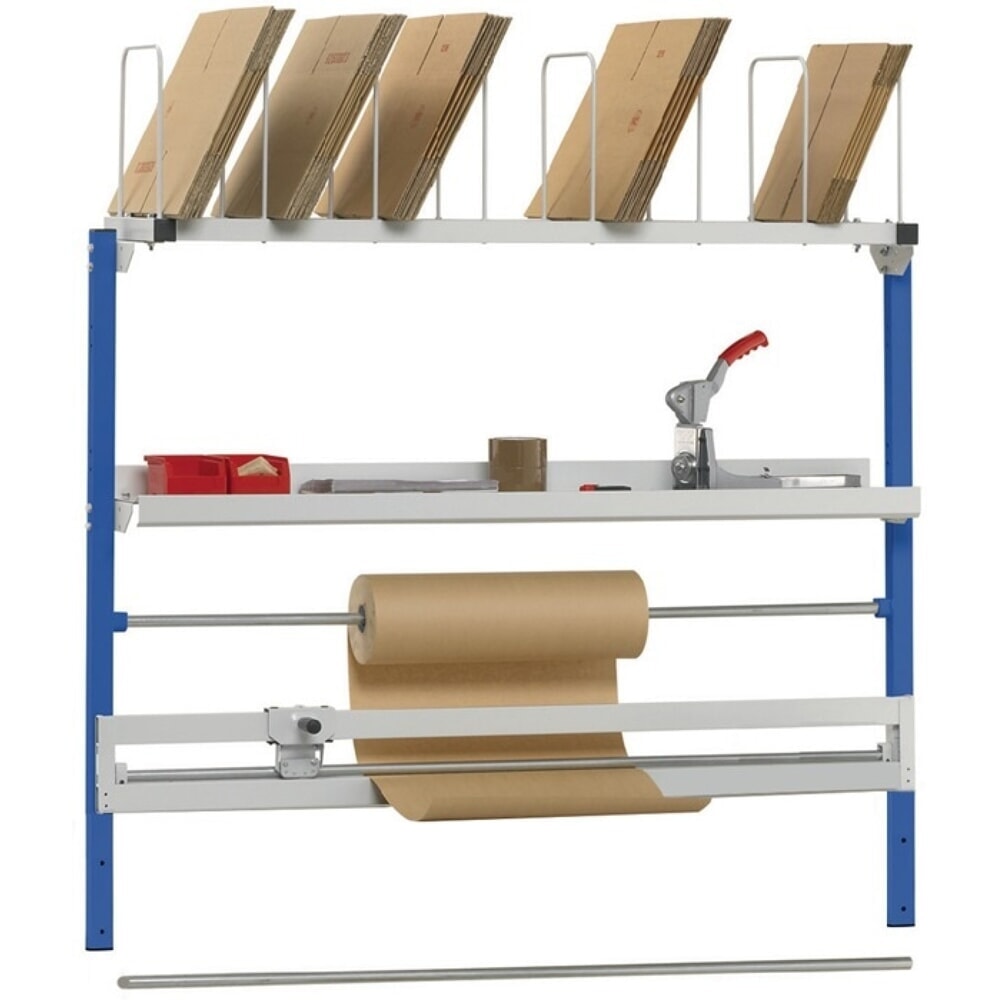 Produktabbildung: Rocholz Pack- und Arbeitstischaufbau V2 für Grundtisch, 1.600 oder 2.000 mm