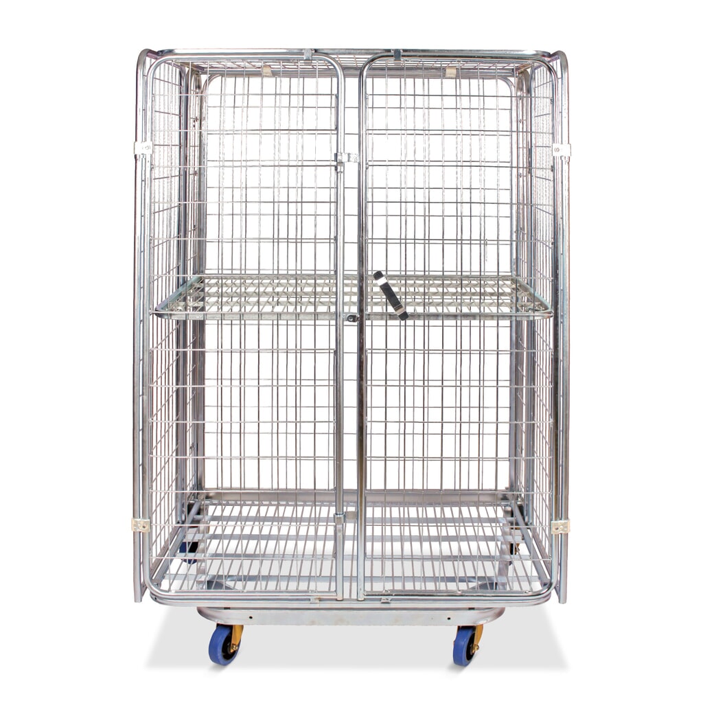 Produktabbildung: Rollbehälter Anti-Diebstahl, nestbar, HxBxT 1.800 x 1.200 x 800 mm