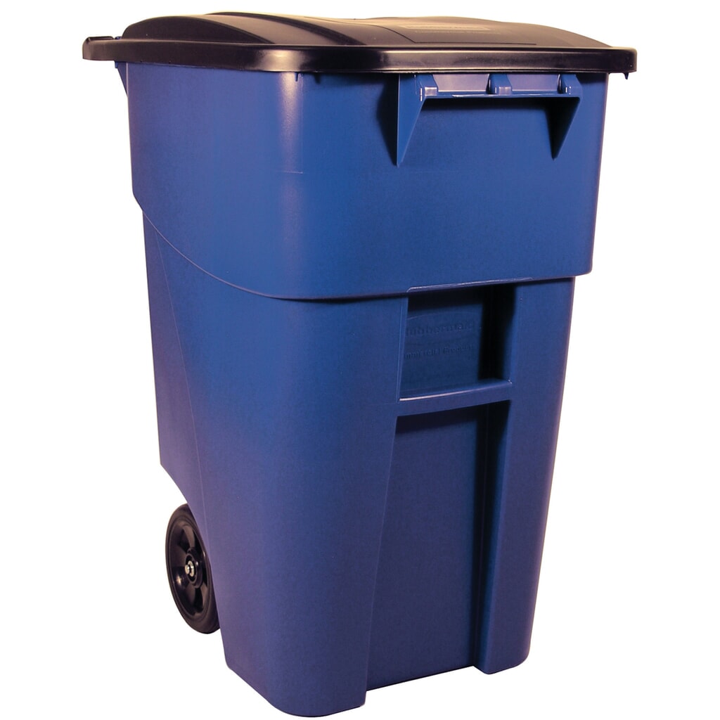 Rollcontainer BRUTE® inkl. Deckel, 189,3 l, blau Produktabbildung: Rollcontainer BRUTE® inkl. Deckel, 189,3 l, blau