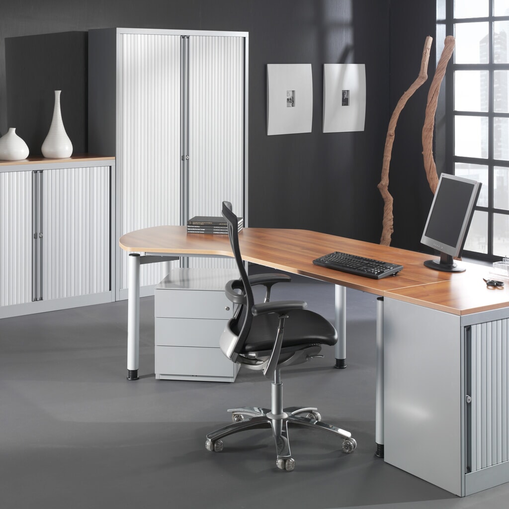 Rollcontainer Note™, HxBxT 495 x 420 x 565, 3 Schubladen, schwarz Produktabbildung Nr. 7: Rollcontainer Note™, HxBxT 495 x 420 x 565, 3 Schubladen, schwarz