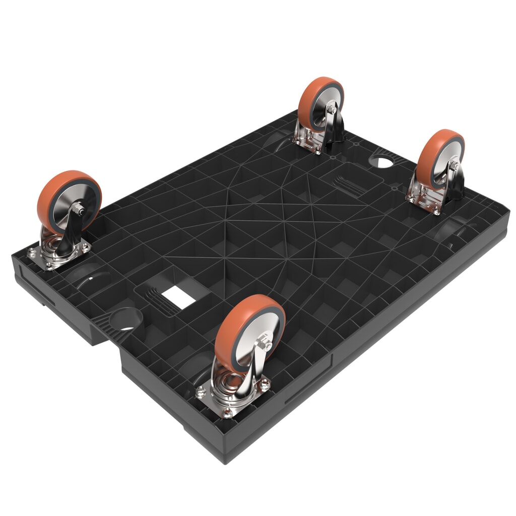 Rollwagen für Stapelkästen, Masse 600 x 400/800 mm, TK 450 kg Produktabbildung Nr. 2: Rollwagen für Stapelkästen, Masse 600 x 400/800 mm, TK 450 kg