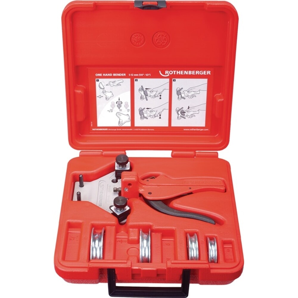 Produktabbildung: ROTHENBERGER Einhandbiegegerät TUBE BENDER b.90Grad Arbeitsber.5-12mm 5-tlg