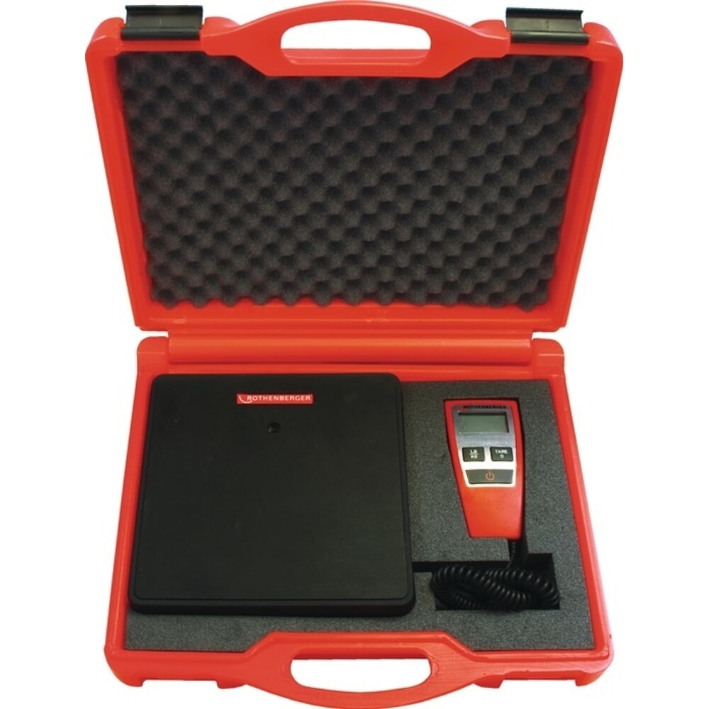 Produktabbildung Nr. 2: ROTHENBERGER Kältemittelwaage ROSCALE 120, Wägebereich 0-120 kg, Plattform-B230xT230mm