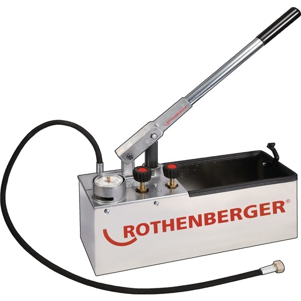 Produktabbildung: Prüfpumpe RP 50 0 - 60 bar R 1/2 Zoll Saugvolumen pro Hub ca. 45 ml ROTHENBERGER