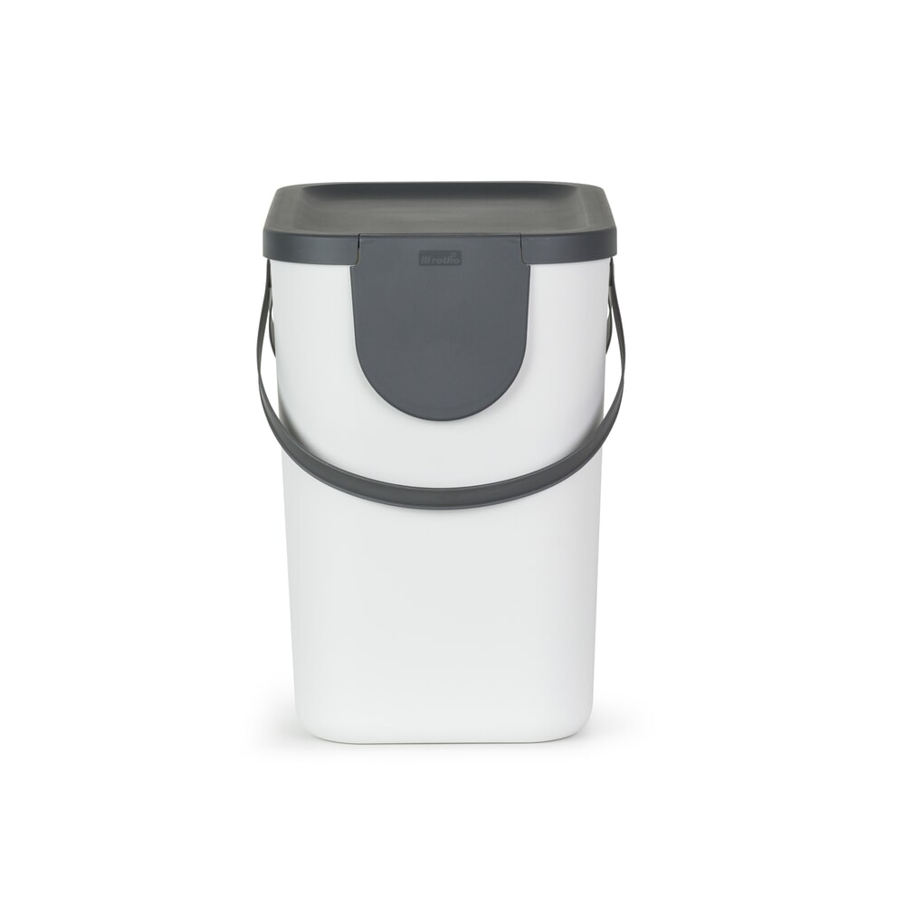 Produktabbildung Nr. 2: rothopro  Recycling-Müllsystem ALBULA, 25 l, weiss