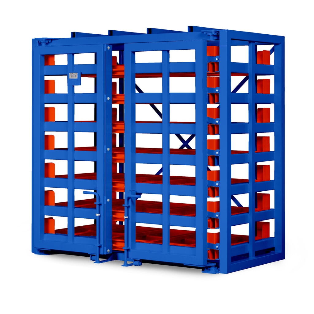 Produktabbildung Nr. 2: RR-Industrietechnik® Schubfachregal für Bleche Typ RBR-20T, Fachlast 2000 kg, Fachbreite 2080 mm, HxBxT 2310 x 3370 x 1650 mm