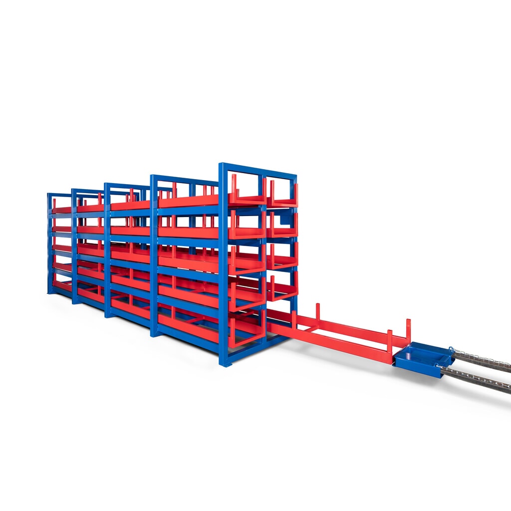 Produktabbildung Nr. 1: RR-Industrietechnik® Wabenauszugsregal Typ RWA