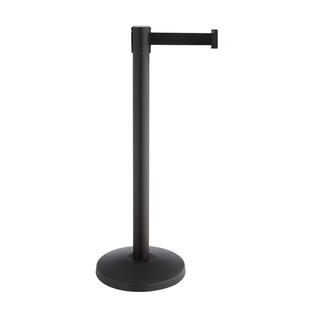 Produktabbildung: RS-GUIDESYSTEMS® Absperrpfosten Allround, Gurtbreite 50 mm, 2 Stk/VE, rot / weiss diagonal gestreift
