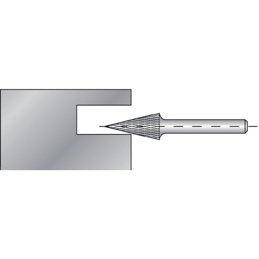 Produktabbildung Nr. 2: RUKO Frässtift SKM, Hartmetall Blank, Ø 6 mm Kopflänge 18 mm Schaft-Ø 6 mm, Verzahnung KVZ 4